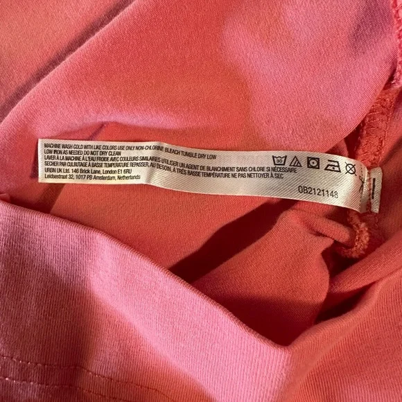 FP Movement Hot Shot Hooded Layer Coral Pink Size M Oversized Size M - Picture 9 of 9